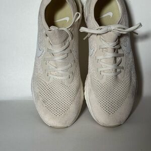 Nike Free React Beige Athletic Sneakers